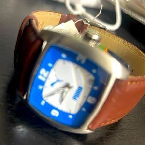 New with tags Brown and Blueface puma watch